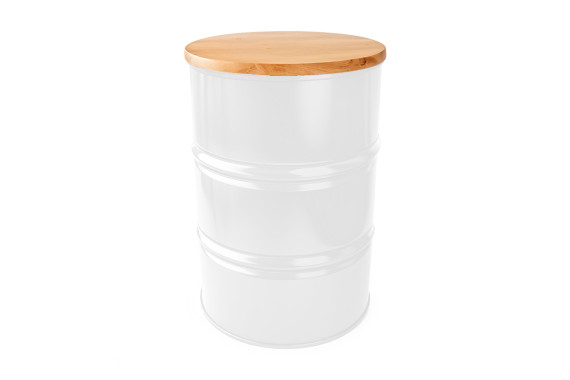 Аренда стол бочка белого цвета 