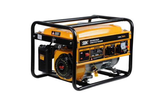 Электростанция (бензогенератор) SBK BG4600 (3.0кВт