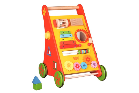 Ходилка деревянная EcoToys "Оранжевое солнце"