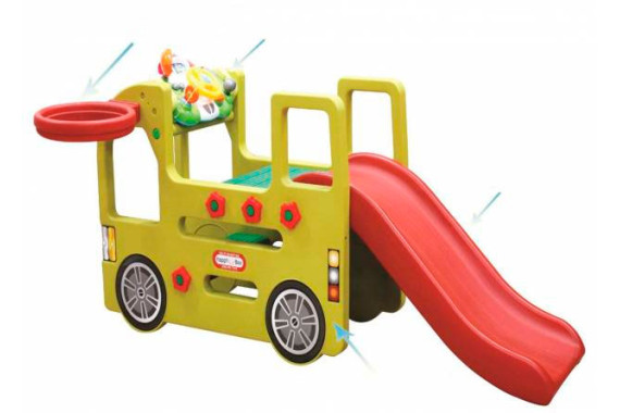 Игровой центр Happy Box "Автобус с горкой"