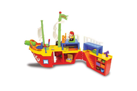  Игрушка музыкальная KIDDIELAND "Пиратский корабль