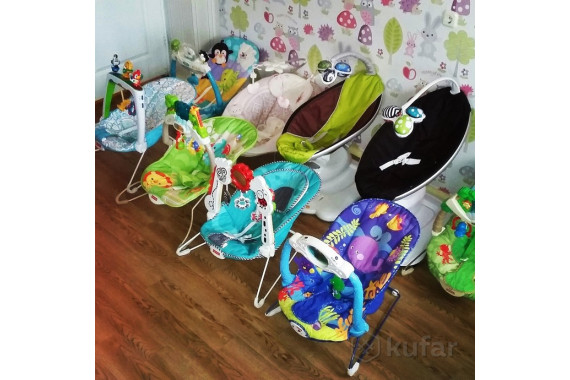 20р 8недель Шезлонг fisher price Водопад