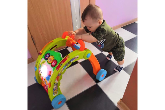 Ходилка с регулировкой скорости резиновыми колесам