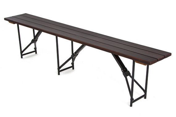 Аренда скамьи складной 260×25×42 (см) (ДхШхВ)