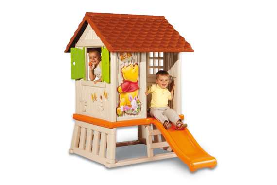 Детский домик с горкой и качелями Милый Вини