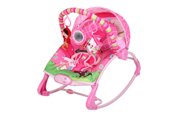 Детский красный шезлонг LA-DI-DA