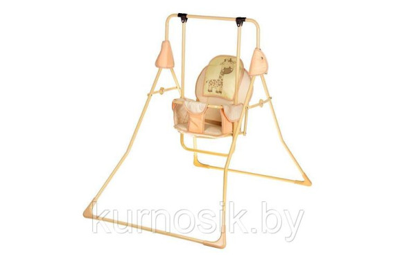 Детские механические напольные качели Карапуз