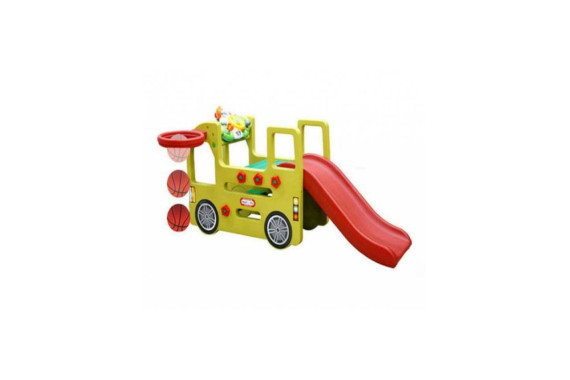 Детский автобус с горкой little tikes