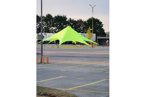 Аренда шатер звезда лайм 75м.кв.