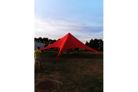 Аренда шатер звезда красный 75м.кв.