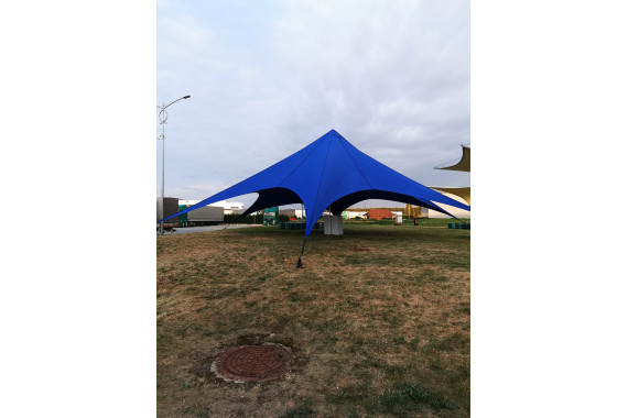 Аренда шатер звезда синий 75м.кв.