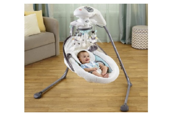 Колыбель-качели Fisher Price My Little Lamb Platinum «Мой маленький ягненок»