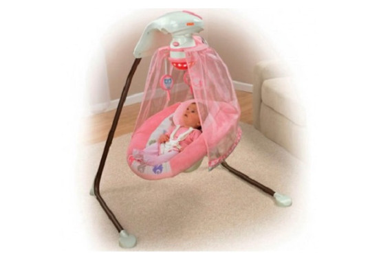 Колыбель-качели Fisher Price Tree Party Pink Baby Swing «Розовое дерево»