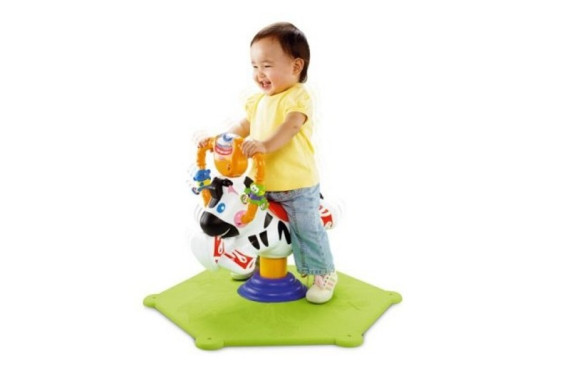 Напольный прыгунок Веселая зебра Фишер Прайс